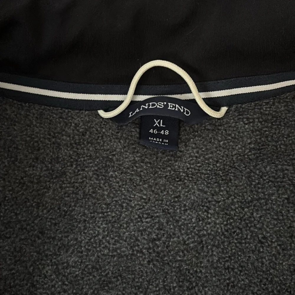 Land’s end full zip fleece men’s jacket. - Picture 2 of 5